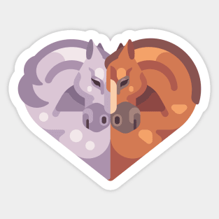 Horse Heart Sticker